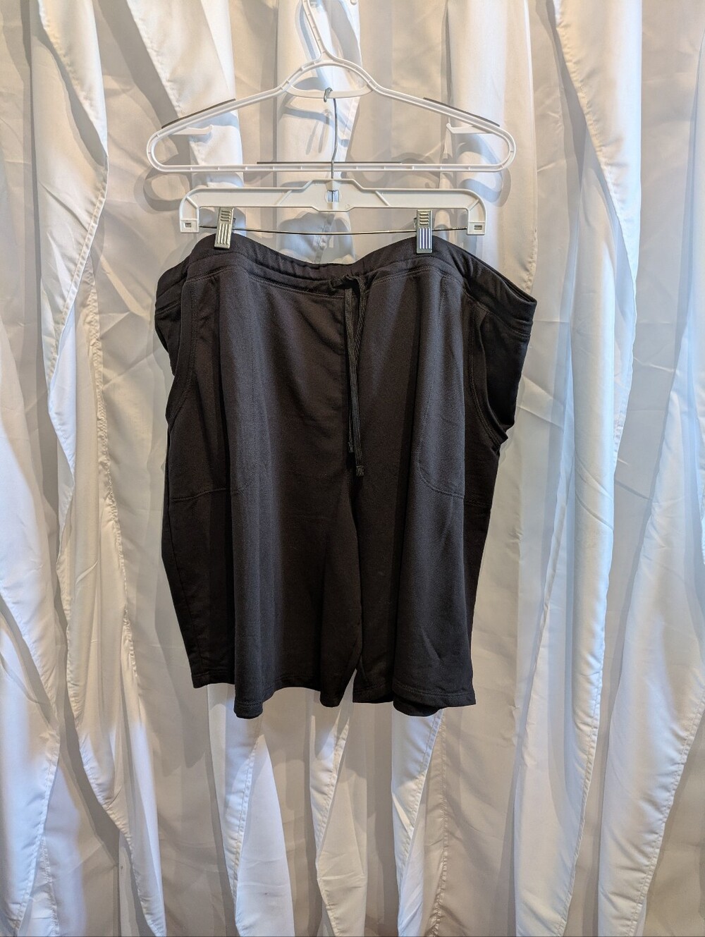 D4 Athletic Works Women's Plus Size Comfort Lounge Shorts - Black, Size 3X (24W-